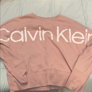light pink calvin klein crew neck